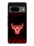 Chicago Bulls NBA Neon Logo Google Pixel 8 Case QC10683