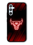 Chicago Bulls NBA Neon Logo Samsung Galaxy A14 5G Case QC10683