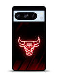 Chicago Bulls NBA Neon Logo Google Pixel 8 Pro Case QC10683