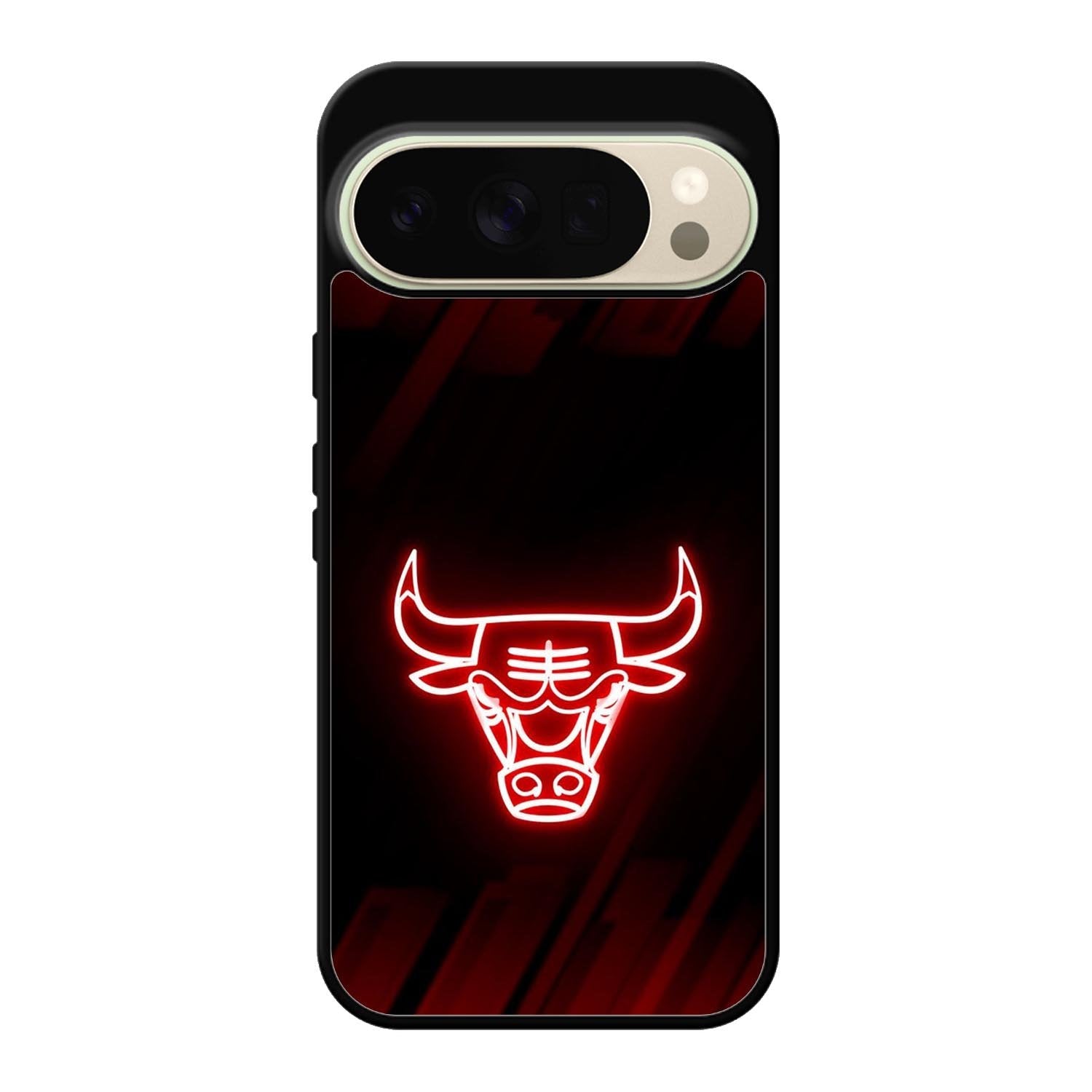 Chicago Bulls NBA Neon Logo Google Pixel 10 Pro Case QC10683