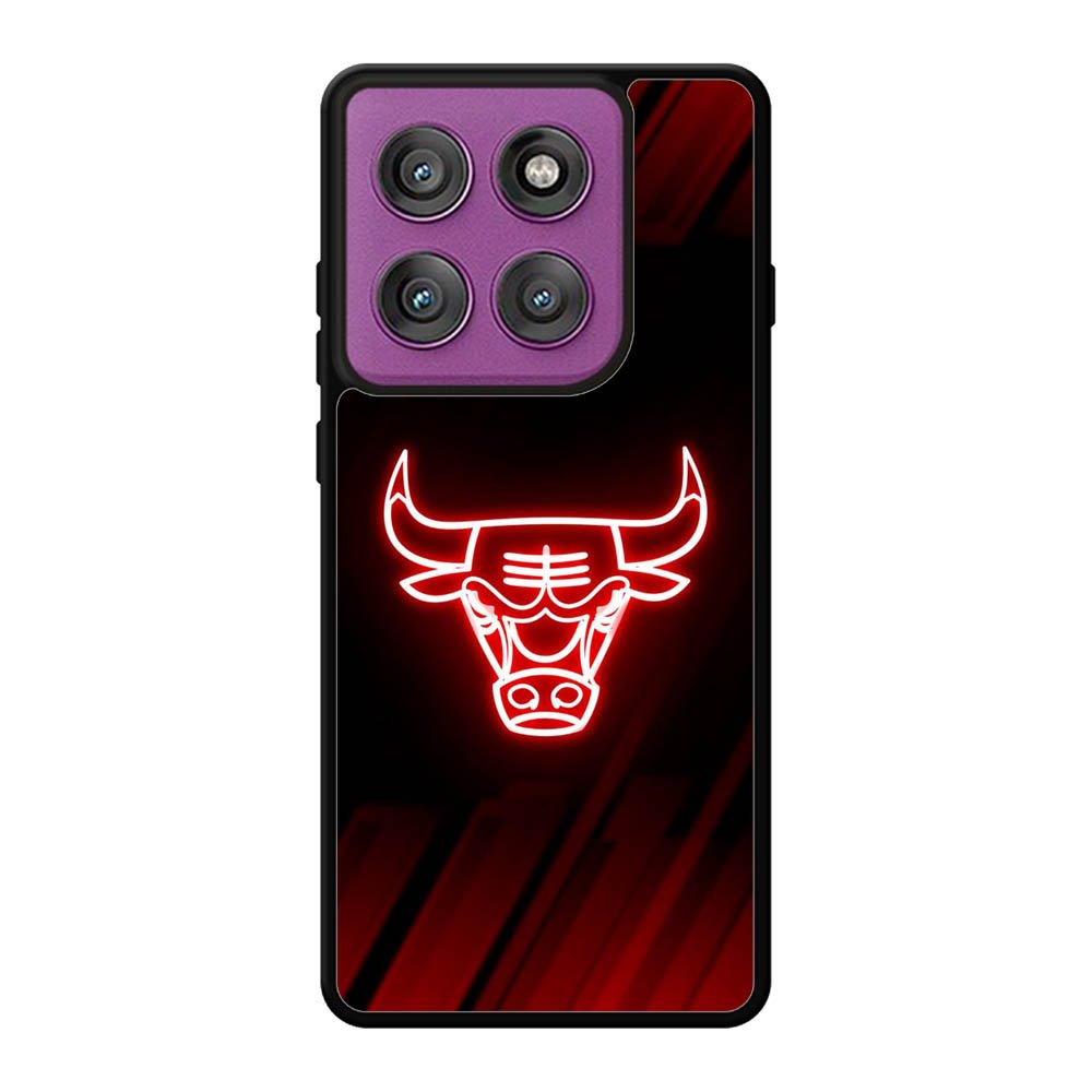 Chicago Bulls NBA Neon Logo Motorola Moto Edge 60 Pro Case QC10683