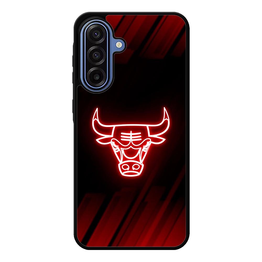 Chicago Bulls NBA Neon Logo Samsung Galaxy A17 Case QC10683