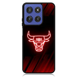 Chicago Bulls NBA Neon Logo Motorola Moto G Stylus 5G 2025 Case OV10683
