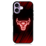 Chicago Bulls NBA Neon Logo iPhone 17 Case OV10683