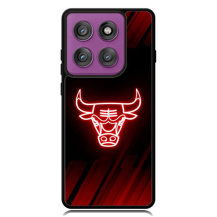 Chicago Bulls NBA Neon Logo Motorola Moto Edge 2025 | Moto Edge 60 Fusion | Moto Edge 60 Pro Case OV10683