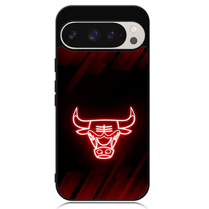 Chicago Bulls NBA Neon Logo Google Pixel 9 Pro XL Case OV10683