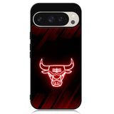 Chicago Bulls NBA Neon Logo Google Pixel 9 | Pixel 9 Pro Case OV10683