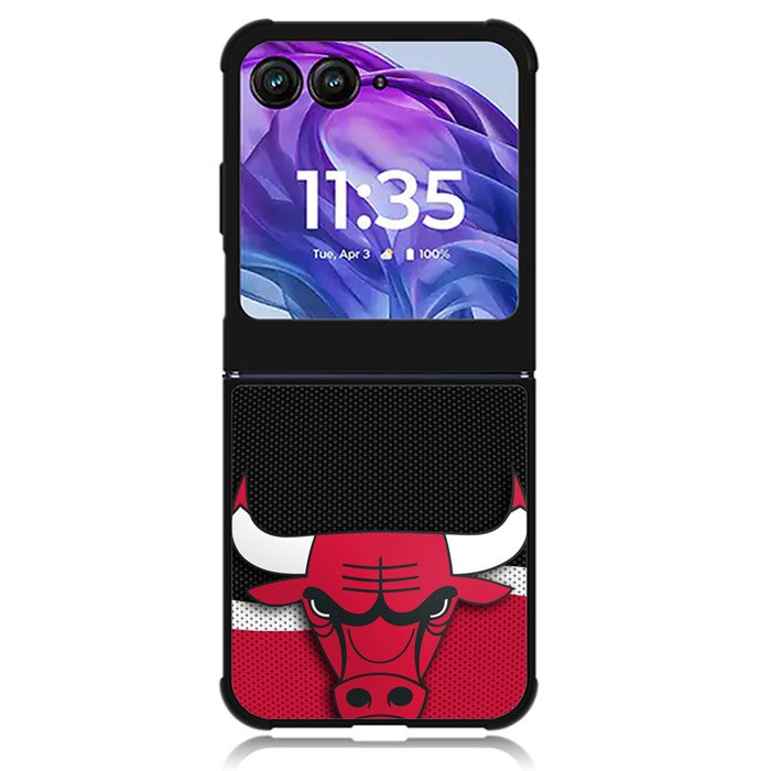 Chicago Bulls Logo NBA Motorola Moto Razr Plus 2024 , Moto Razr+ 2024 Case OV10681