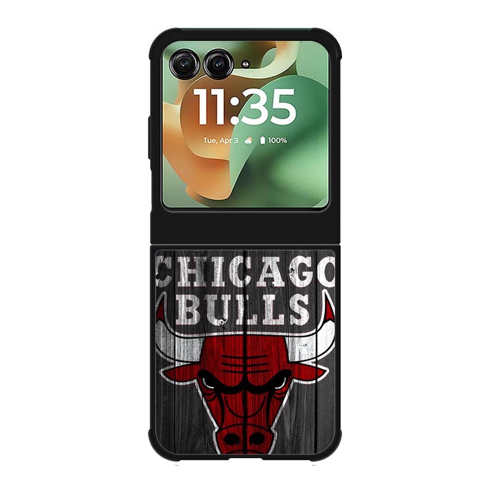 Chicago Bulls Wood Background Motorola Moto RAZR 2025 Case OV10688