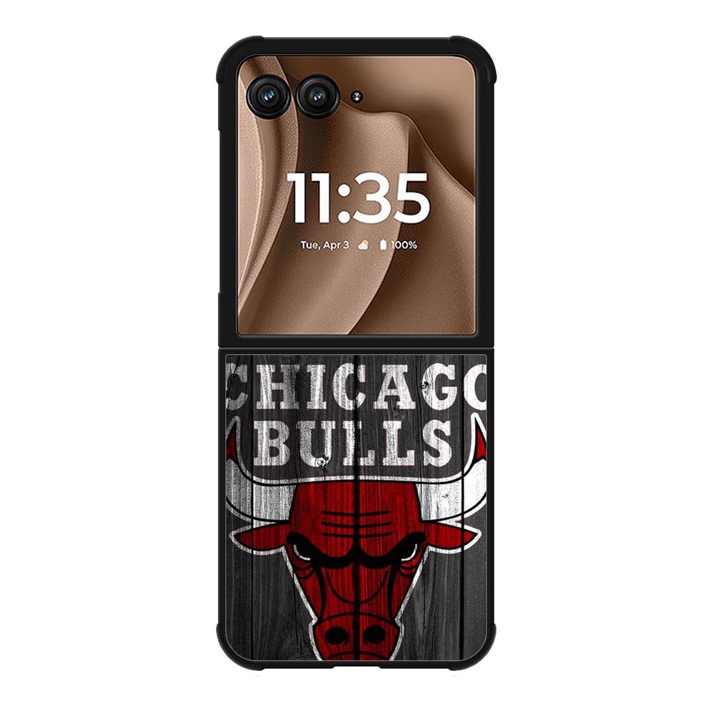 Chicago Bulls Wood Background Motorola Moto RAZR Plus 2025 Case OV10688