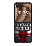 Chicago Bulls Wood Background Motorola Moto RAZR Plus 2025 Case OV10688