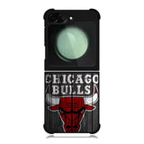 Chicago Bulls Wood Background Samsung Galaxy Z Flip 6 5G 2024 Case OV10688