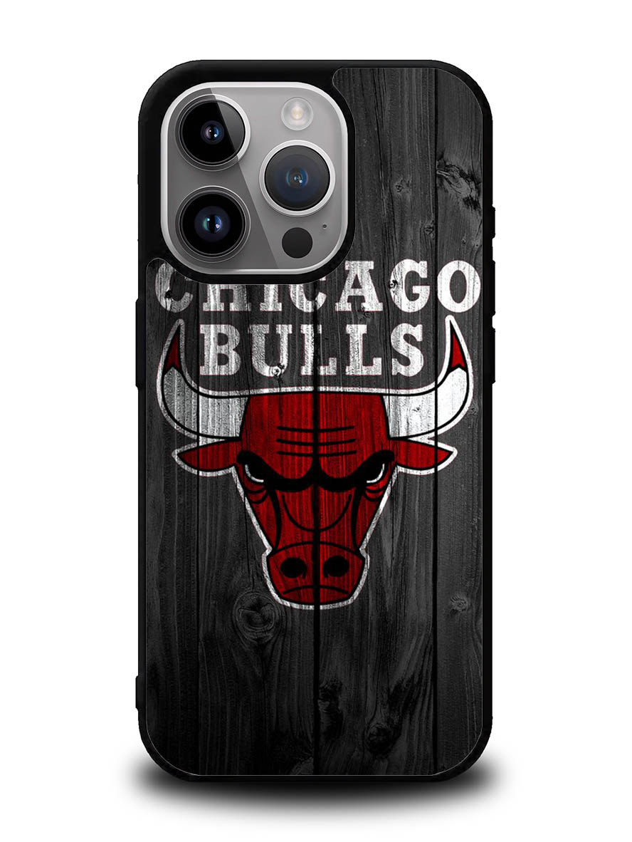 Chicago Bulls Wood Background iPhone 16 Pro Case OV10688