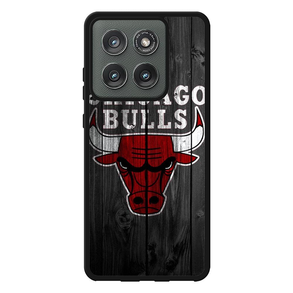 Chicago Bulls Wood Background Motorola Moto Edge 2025 Case QC10688