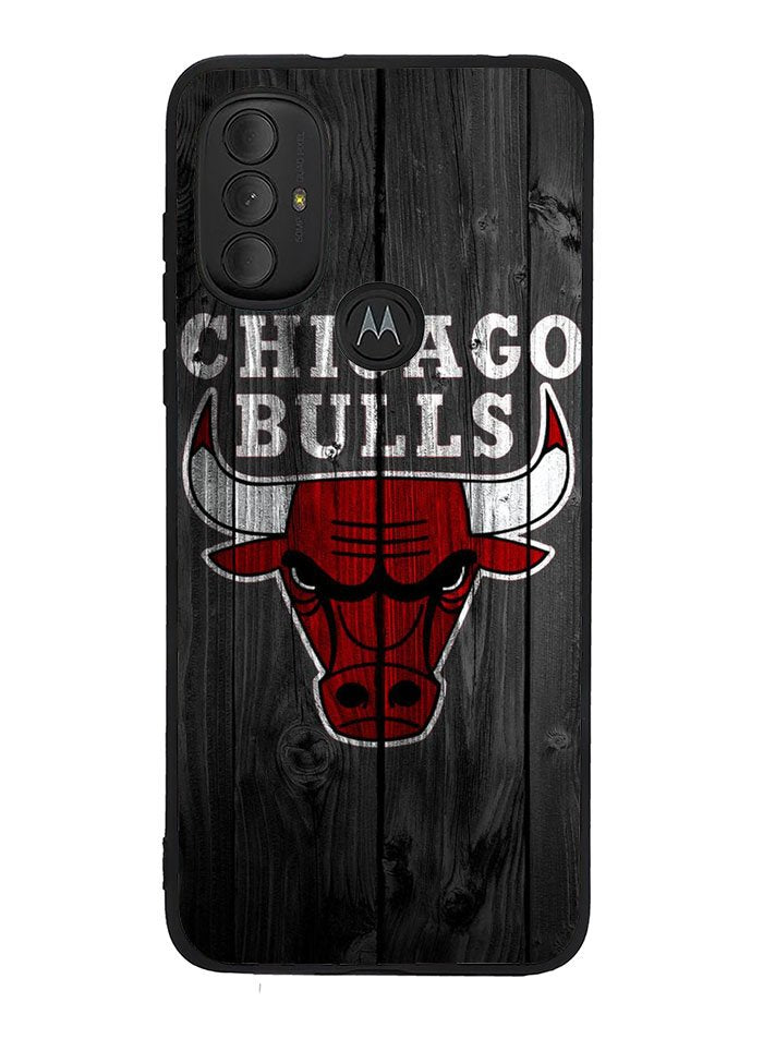 Chicago Bulls Wood Background Motorola Moto G Pure 2021 , Moto G Power 2022 Case OV10688