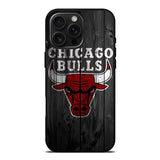 Chicago Bulls Wood Background iPhone 16 Pro Max Case OV10688
