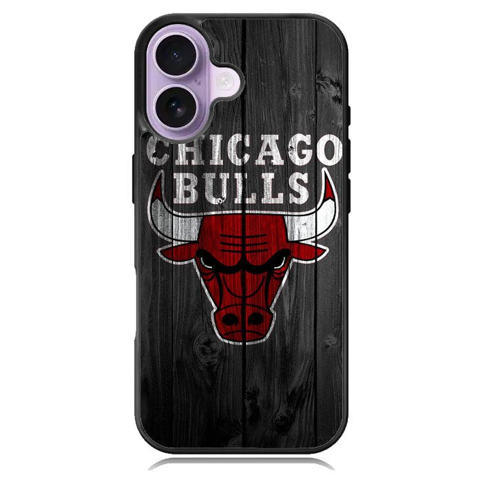 Chicago Bulls Wood Background iPhone 17 Case OV10688