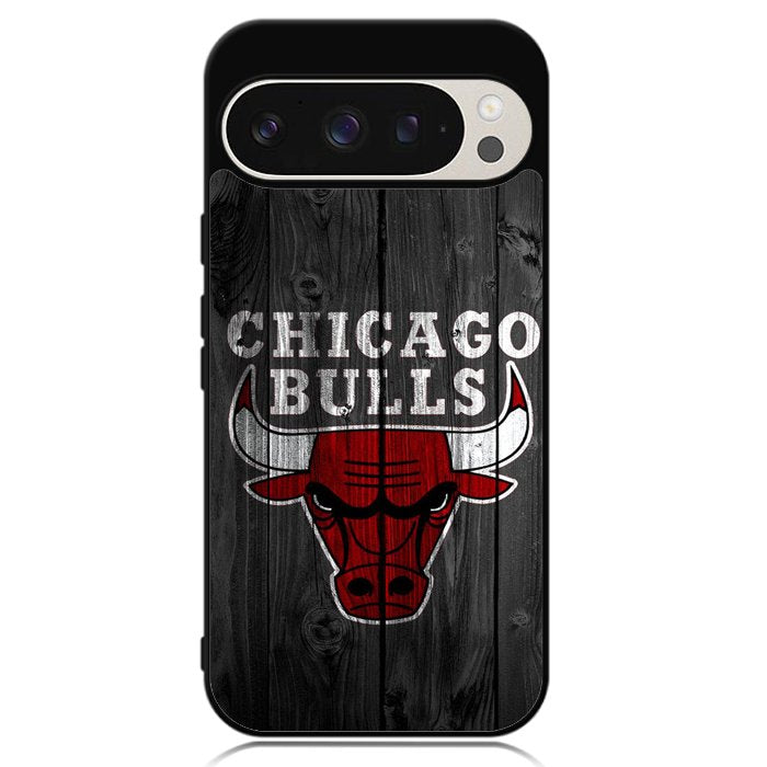 Chicago Bulls Wood Background Google Pixel 9 | Pixel 9 Pro Case OV10688