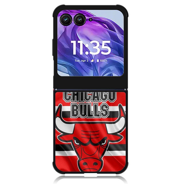Chicago Bulls Flag Motorola Moto Razr Plus 2024 , Moto Razr+ 2024 Case OV10679