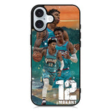12 Morant Memphis Grizzlies iPhone 16 Case QC10625