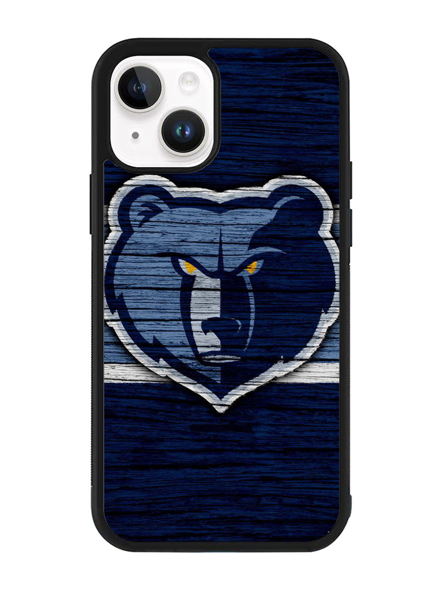 Memphis Grizzlies Wood Logo iPhone 14 Case QC10492