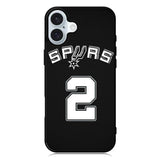 Spurs NBA Team iPhone 16 Case QC10438