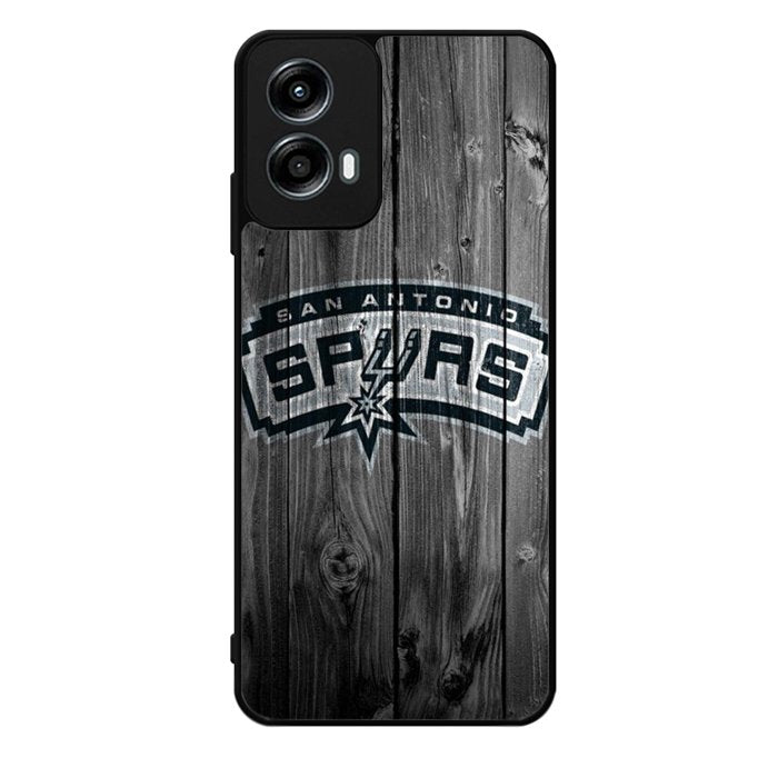 San Antonio Spurs Wood Logo Motorola Moto G Play 2024 Case OV10417