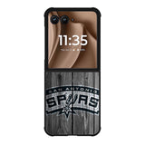 San Antonio Spurs Wood Logo Motorola Moto RAZR Plus 2025 Case OV10417