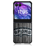 San Antonio Spurs Wood Logo Motorola Moto Razr Plus 2024 , Moto Razr+ 2024 Case OV10417