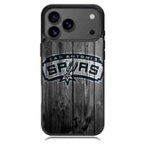 San Antonio Spurs Wood Logo iPhone 17 Pro Case RC10417