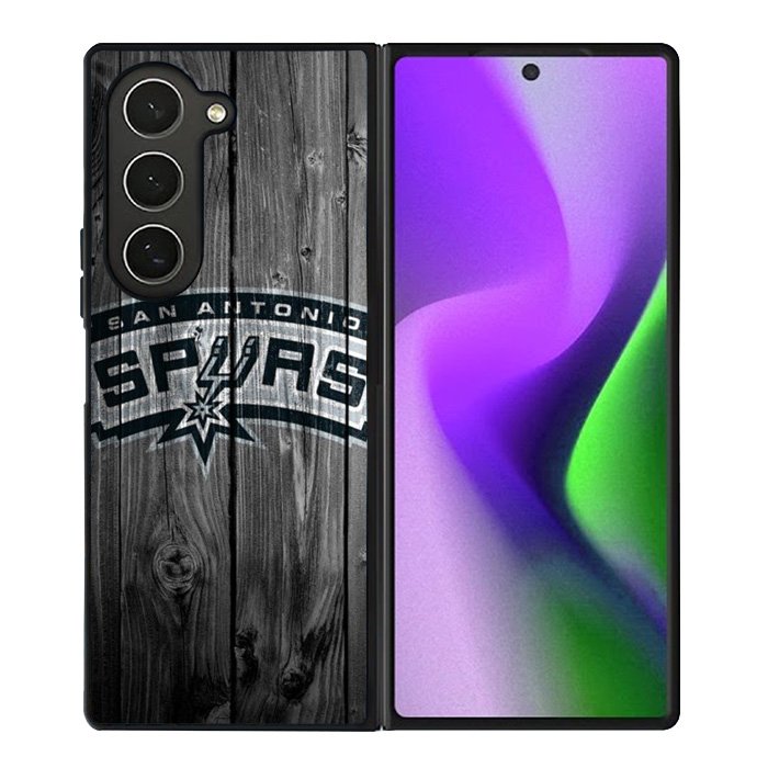San Antonio Spurs Wood Logo Samsung Galaxy Z Fold 6 5G 2024 Case OV10417