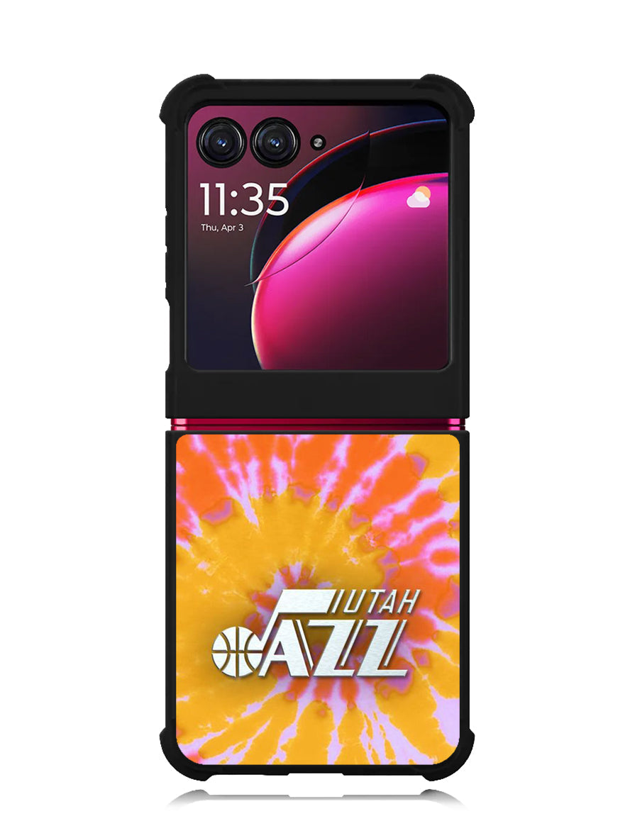 Uta Jazz Tie Dye Style Logo Motorola Moto Razr Plus 2023 , Moto Razr+ 2023 Case OV10464
