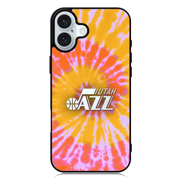 Uta Jazz Tie Dye Style Logo iPhone 16 Plus Case QC10464