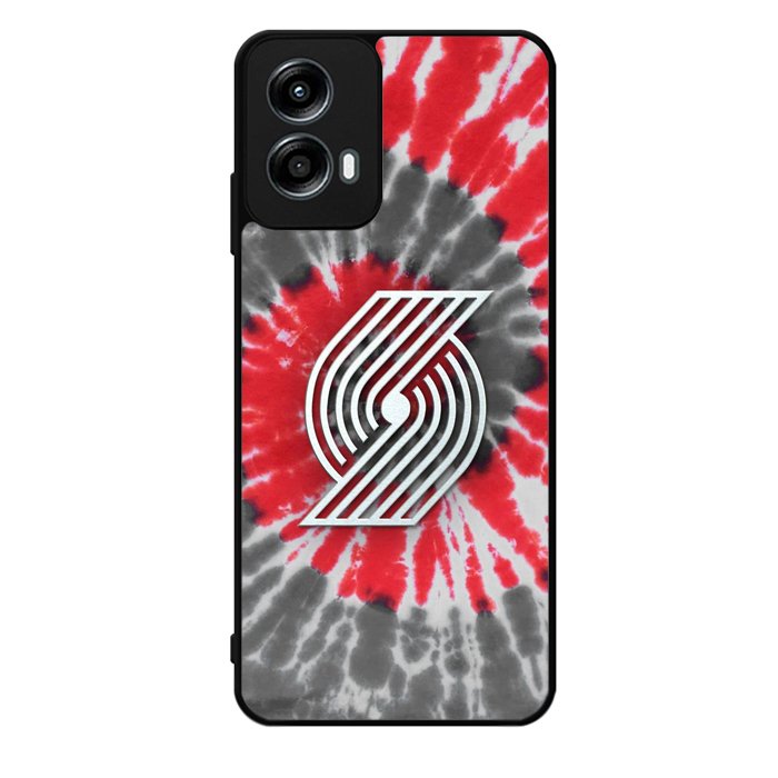 Portland Trailblazers Tie Dye Style Logo Motorola Moto G Play 2024 Case OV10397