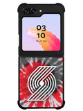 Portland Trailblazers Tie Dye Style Logo Samsung Galaxy Z Flip 5 5G 2023 Case OV10397