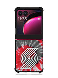 Portland Trailblazers Tie Dye Style Logo Motorola Moto Razr Plus 2023 , Moto Razr+ 2023 Case OV10397