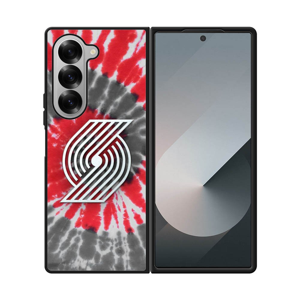 Portland Trailblazers Tie Dye Style Logo Samsung Galaxy Z Fold 7 5G Case QC10397