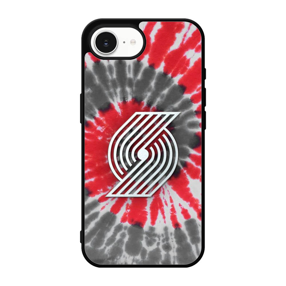 Portland Trailblazers Tie Dye Style Logo iPhone 17e Case OV10397