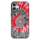 Portland Trailblazers Tie Dye Style Logo iPhone 16 Plus Case QC10397