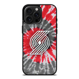 Portland Trailblazers Tie Dye Style Logo iPhone 16 Pro Max Case OV10397