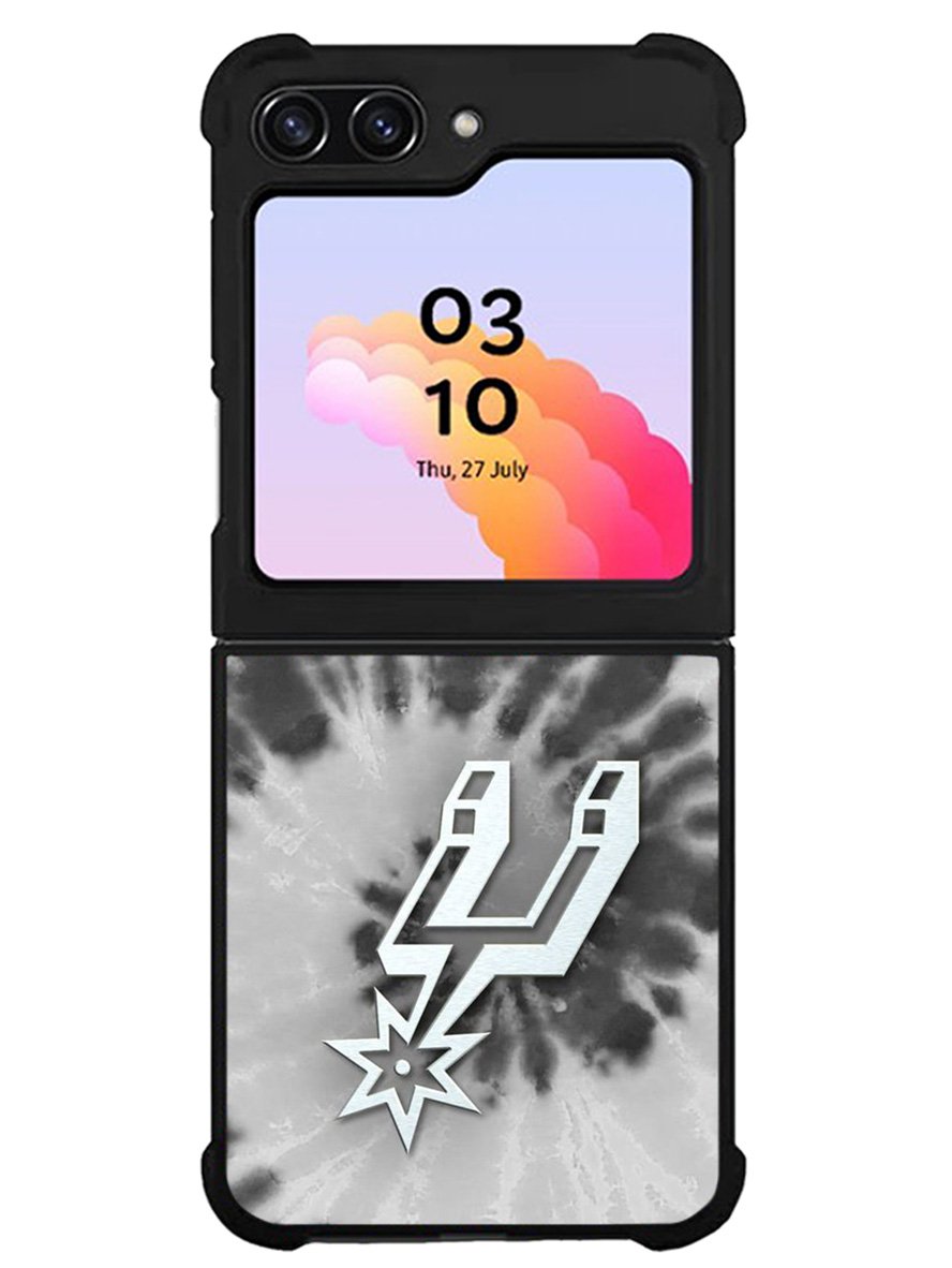 San Antonio Spurs Tie Dye Style Logo Samsung Galaxy Z Flip 5 5G 2023 Case OV10416