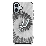 San Antonio Spurs Tie Dye Style Logo iPhone 16 Case QC10416