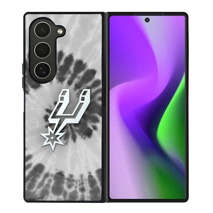 San Antonio Spurs Tie Dye Style Logo Samsung Galaxy Z Fold 6 5G 2024 Case OV10416