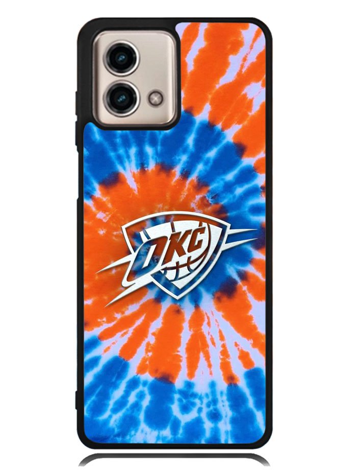 Oklahoma City Thunder Tie Dye Style Logo Motorola Moto G Stylus 5G 2023 Case OV10520