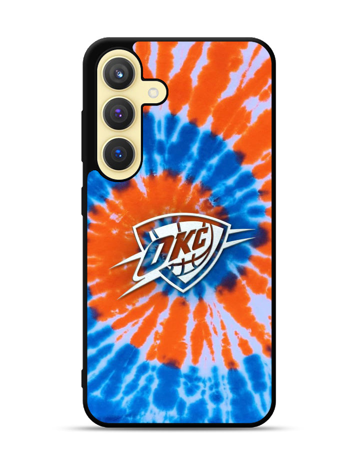 Oklahoma City Thunder Tie Dye Style Logo Samsung Galaxy S25 Plus 5G , Samsung Galaxy S25+ 5G Case OV10520