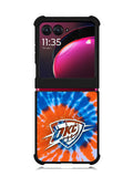 Oklahoma City Thunder Tie Dye Style Logo Motorola Moto Razr Plus 2023 , Moto Razr+ 2023 Case OV10520