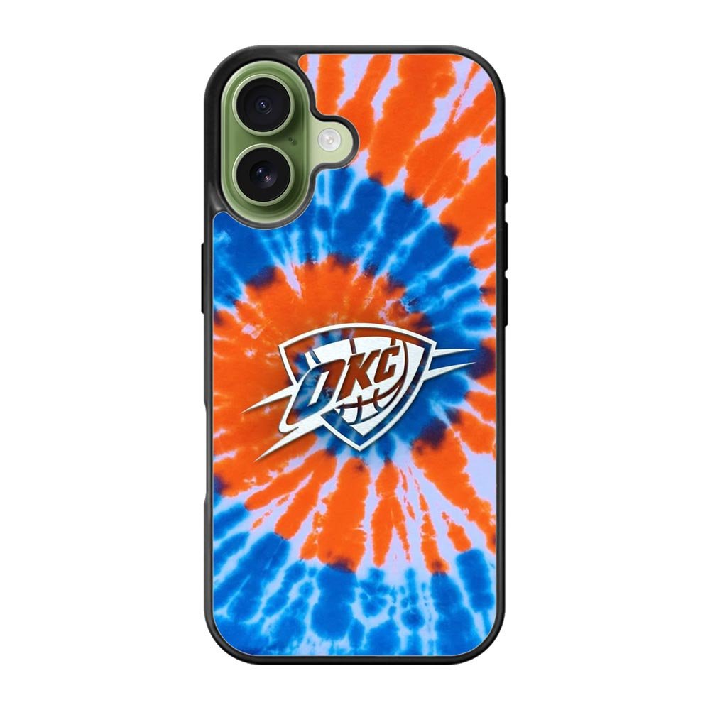 Oklahoma City Thunder Tie Dye Style Logo iPhone 17 Case QC10520