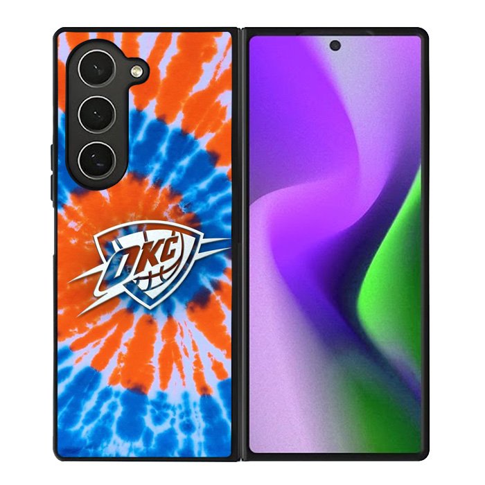 Oklahoma City Thunder Tie Dye Style Logo Samsung Galaxy Z Fold 6 5G 2024 Case OV10520