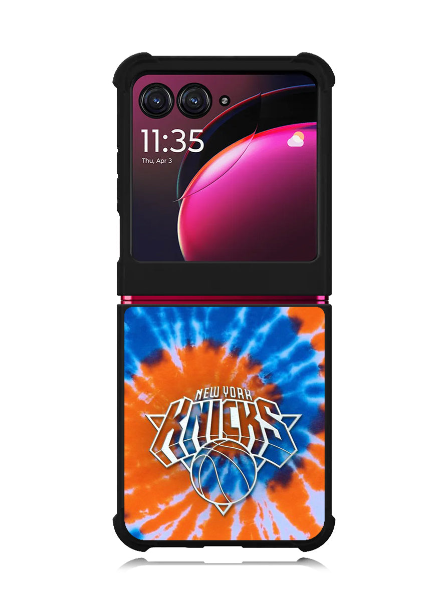 New York Knicks Tie Dye Style Logo Motorola Moto Razr Plus 2023 , Moto Razr+ 2023 Case OV10513