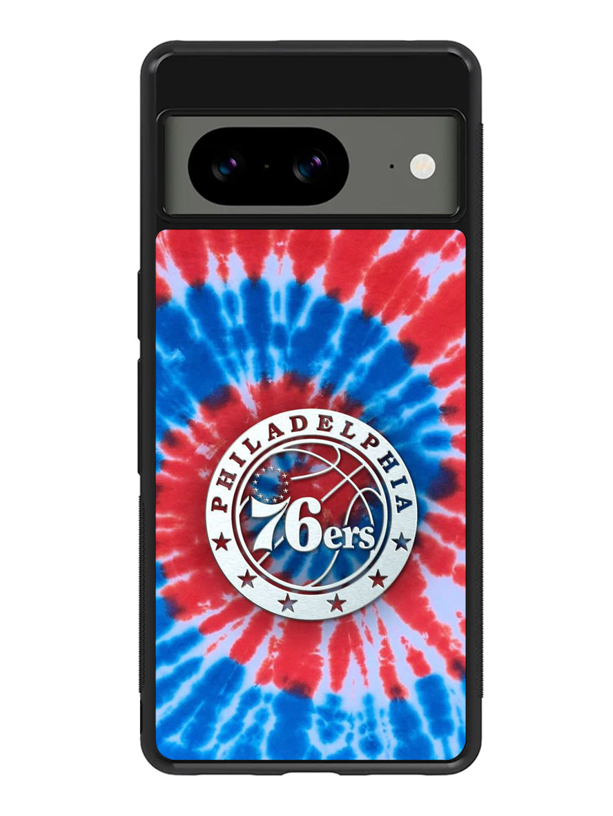 Philadelphia 76ers Tie Dye Style Logo Google Pixel 8A Case QC10542